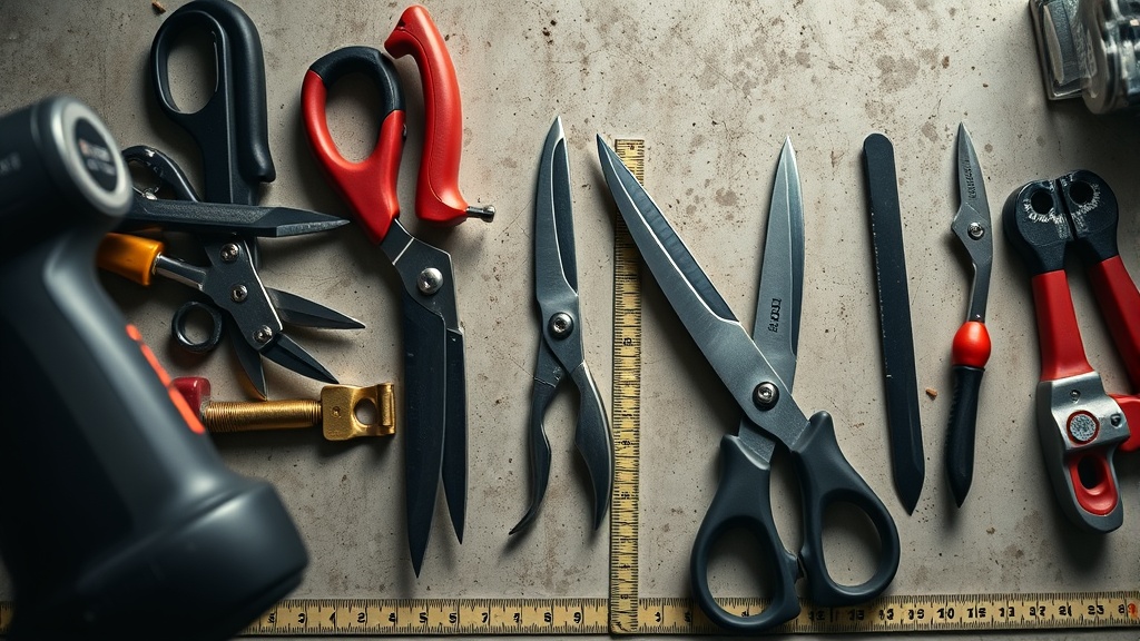 Left-handed bolt cutters for lockout work